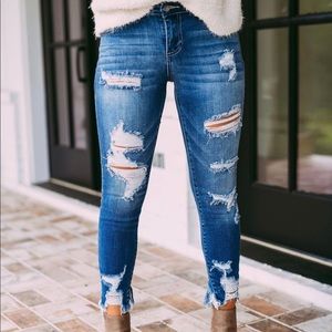 These Three Boutique James Destroyed Skinnies